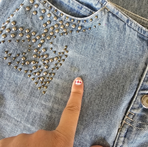 NWT Y2K Vintage Route 66 Low Rise Boot Cut Studded Womens Jeans Size 4. - Picture 10 of 11